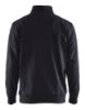 Afbeeldingen van BLÅKLÄDER Sweatshirt jersey met halve rits 3365 zwart M