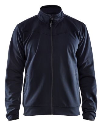 Afbeeldingen van BLÅKLÄDER Sweatshirt service met rits 3362 donker marineblauw/zwart L