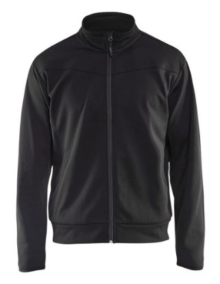 Afbeeldingen van BLÅKLÄDER Sweatshirt service met rits 3362 zwart/donkergrijs S