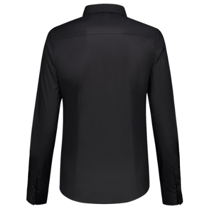 Afbeeldingen van TRICORP Blouse stretch Slim-Fit 705016 zwart