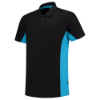 Afbeeldingen van TRICORP Poloshirt bi-colour met borstzak 202002 zwart/turquoise M