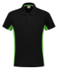 Afbeeldingen van TRICORP Poloshirt bi-colour met borstzak 202002 zwart/limoen XS
