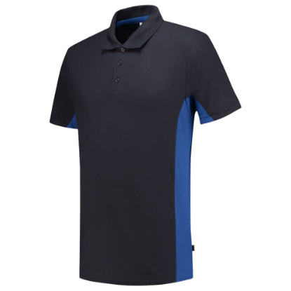 Afbeeldingen van TRICORP Poloshirt bi-colour 202004 navy/royal blauw M