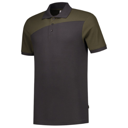 Afbeeldingen van TRICORP Poloshirt bi-colour Naden 202006 donkergrijs/army 3XL