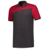 Afbeeldingen van TRICORP Poloshirt bi-colour Naden 202006 donkergrijs/rood 8XL