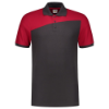 Afbeeldingen van TRICORP Poloshirt bi-colour Naden 202006 donkergrijs/rood 8XL