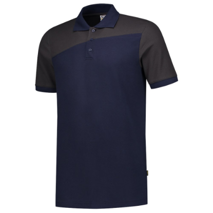 Afbeeldingen van TRICORP Poloshirt bi-colour Naden 202006 inkt/donkergrijs XS