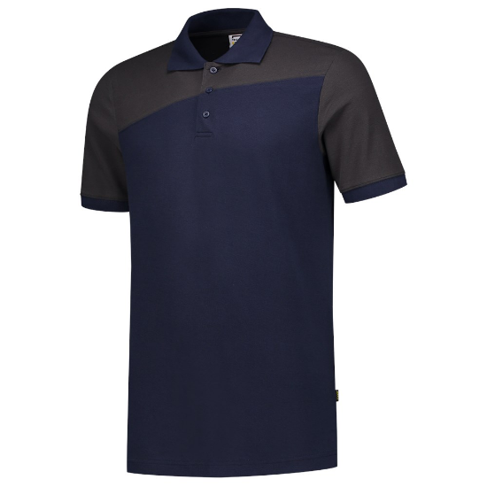 Afbeeldingen van TRICORP Poloshirt bi-colour Naden 202006 inkt/donkergrijs S
