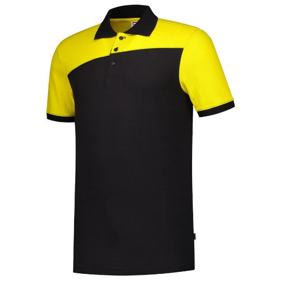 Afbeeldingen van TRICORP Poloshirt bi-colour Naden 202006 zwart/geel 4XL
