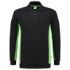 Afbeeldingen van TRICORP Polosweater bi-colour 302003 zwart/limoen 3XL