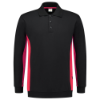 Afbeeldingen van TRICORP Polosweater bi-colour 302003 zwart/rood 4XL