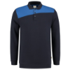 Afbeeldingen van TRICORP Polosweater bi-colour Naden 302004 navy/royal blauw XL