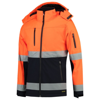 Afbeeldingen van TRICORP Softshell ISO20471 bi-colour 403007 fluor oranje/navy S