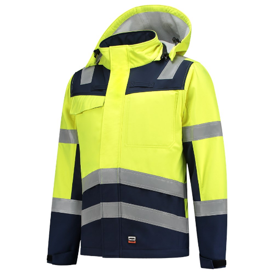 Afbeeldingen van TRICORP Softshell Multinorm bi-colour 403011 fluor geel/inkt XL