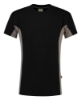 Afbeeldingen van TRICORP T-shirt bi-colour met borstzak 102002 zwart/grijs XS