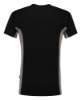 Afbeeldingen van TRICORP T-shirt bi-colour met borstzak 102002 zwart/grijs XS