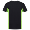 Afbeeldingen van TRICORP T-shirt bi-colour met borstzak 102002 zwart/limoen XS