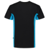 Afbeeldingen van TRICORP T-shirt bi-colour met borstzak 102002 zwart/turquoise XS