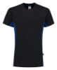 Afbeeldingen van T-shirt Bicolor NavyRoyalblue Maat S