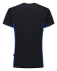 Afbeeldingen van T-shirt Bicolor NavyRoyalblue Maat S