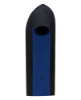 Afbeeldingen van T-shirt Bicolor NavyRoyalblue Maat S