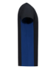 Afbeeldingen van T-shirt Bicolor NavyRoyalblue Maat S