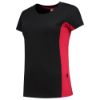 Afbeeldingen van TRICORP T-shirt bi-colour dames 102003 zwart/rood M