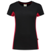 Afbeeldingen van TRICORP T-shirt bi-colour dames 102003 zwart/rood M