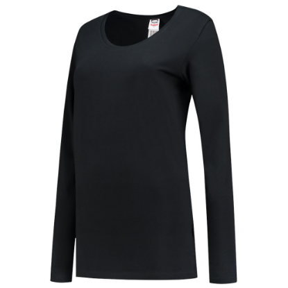 Afbeeldingen van TRICORP T-shirt met lange mouwen dames 101010 zwart XS