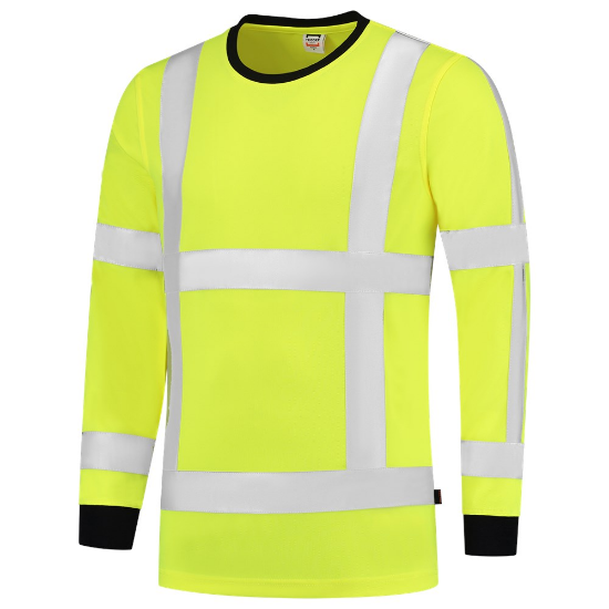 Afbeeldingen van TRICORP T-shirt RWS Birdseye lange mouwen 103002 fluor geel 2XL