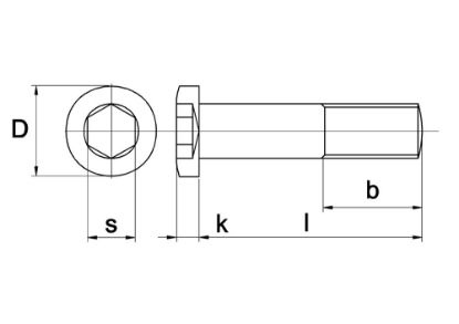 Afbeeldingen van Cil.kopbout laag DIN7984 RVS A4 M6x25