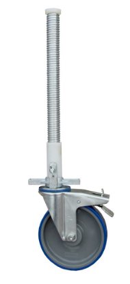 Afbeeldingen van ASC Wiel nylon + stalen spindel 375kg 200MM