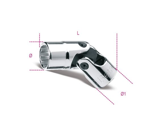 Afbeeldingen van BETA Dopsleutel ⅜" cardangewricht 19MM 910B/SN 19