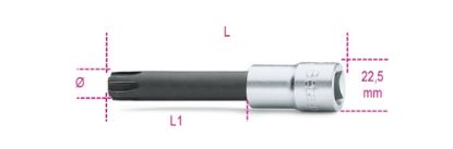 Afbeeldingen van BETA Dopsleutel ½" speciaal profiel 920ES-XL 12