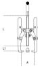 Afbeeldingen van BETA Drie-armige trekker 80-250X270MM 1518/4