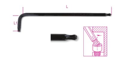 Afbeeldingen van BETA Haakse stiftsleutel lang TORX 97BTXL 40