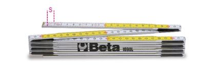 Afbeeldingen van BETA Houten duimstok 2M 1690L/2