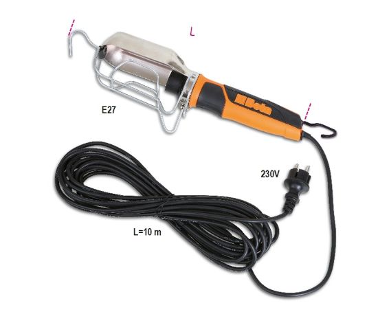Afbeeldingen van BETA Inspectielamp E27 230V 10M kabel 1840BM