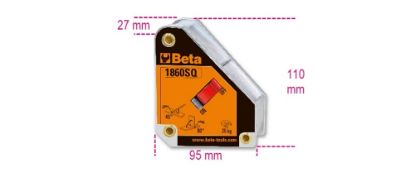 Afbeeldingen van BETA Lasmagneet hoekmodel 45°/90° 1860SQ