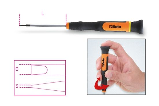 Afbeeldingen van BETA Micro-sleufschroevendraaier 1257LP 2,0
