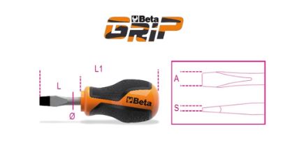 Afbeeldingen van BETA Schroevendraaier kort sleuf 1260N 4X30
