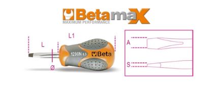 Afbeeldingen van BETA Schroevendraaier kort sleuf 1290N 4X30