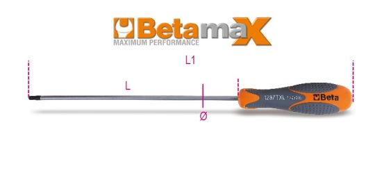 Afbeeldingen van BETA Schroevendraaier lang TORX 1297TX/L 15