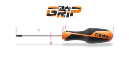 Afbeeldingen van BETA Schroevendraaier TR TORX 1268RTX 20
