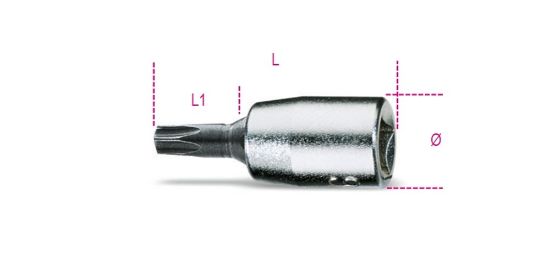 Afbeeldingen van BETA Schroevendraaierdop ¼" TORX 900TX 30
