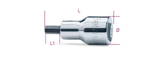 Afbeeldingen van BETA Schroevendraaierdop ½" inbus 920PE-AS 1/4