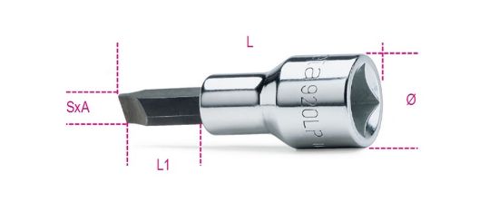 Afbeeldingen van BETA Schroevendraaierdop ½" sleuf 920LP 1X5,5