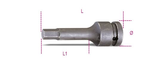 Afbeeldingen van BETA Slagdop ½" inbus 720ME 5