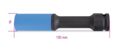 Afbeeldingen van BETA Slagdop ½" wielmoeren lang 720LCL 19