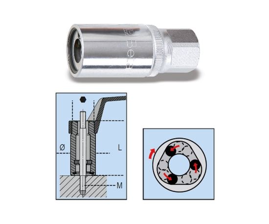 Afbeeldingen van BETA Tapeinduithaler ½" 1433 10